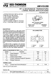1416-200 datasheet pdf SGS Thomson Microelectronics