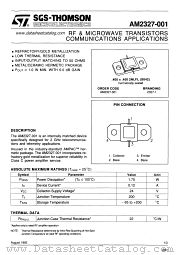 AM2327-001 datasheet pdf SGS Thomson Microelectronics