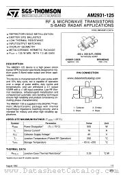 AM2931-125 datasheet pdf SGS Thomson Microelectronics