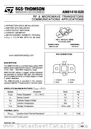 AM81416-020 datasheet pdf SGS Thomson Microelectronics