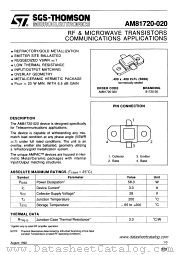 AM81720-020 datasheet pdf SGS Thomson Microelectronics