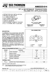 AM82223-014 datasheet pdf SGS Thomson Microelectronics