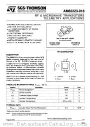 AM82223-018 datasheet pdf SGS Thomson Microelectronics