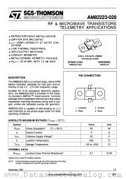 AM82223-020 datasheet pdf SGS Thomson Microelectronics