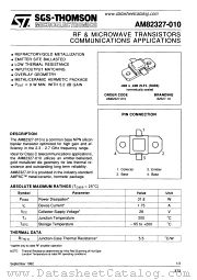 AM82327-010 datasheet pdf SGS Thomson Microelectronics