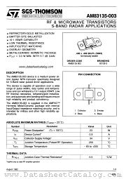 AM83135-003 datasheet pdf SGS Thomson Microelectronics