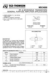 4000 datasheet pdf SGS Thomson Microelectronics