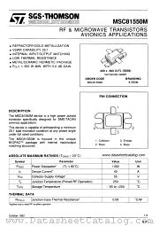 MSC81550M datasheet pdf SGS Thomson Microelectronics