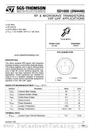 SD1060 datasheet pdf SGS Thomson Microelectronics