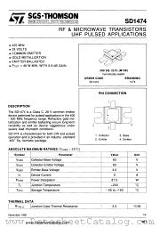 1474 datasheet pdf SGS Thomson Microelectronics