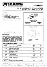 1496-3 datasheet pdf SGS Thomson Microelectronics