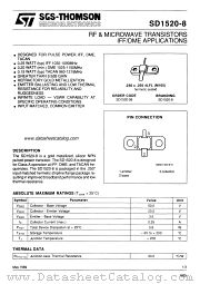 SD1520-8 datasheet pdf SGS Thomson Microelectronics