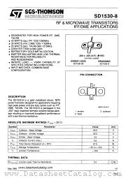 SD1530-8 datasheet pdf SGS Thomson Microelectronics