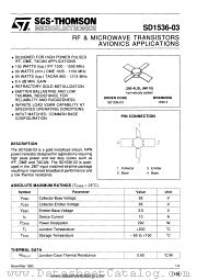 1536-3 datasheet pdf SGS Thomson Microelectronics