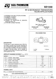 SD1550 datasheet pdf SGS Thomson Microelectronics