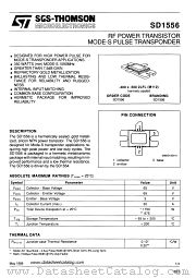 SD1556 datasheet pdf SGS Thomson Microelectronics