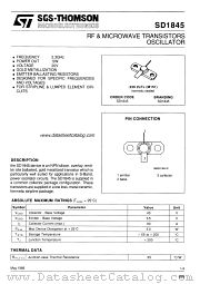 SD1845 datasheet pdf SGS Thomson Microelectronics