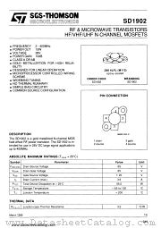 SD1902 datasheet pdf SGS Thomson Microelectronics