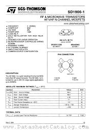 SD1906-1 datasheet pdf SGS Thomson Microelectronics