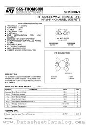 SD1908-1 datasheet pdf SGS Thomson Microelectronics