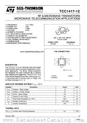 1417-12 datasheet pdf SGS Thomson Microelectronics