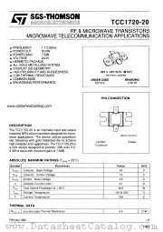 1720-20 datasheet pdf SGS Thomson Microelectronics