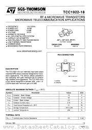 1922-18 datasheet pdf SGS Thomson Microelectronics