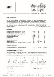 AUY21 datasheet pdf Siemens