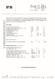 BFY99 datasheet pdf Siemens