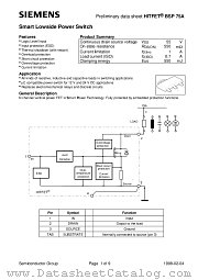 BSP75A datasheet pdf Siemens