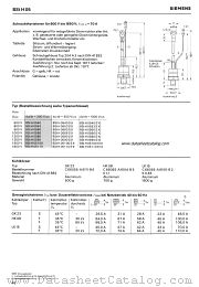 BStH05 datasheet pdf Siemens