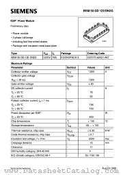 BSM50GD120DN2G datasheet pdf Siemens