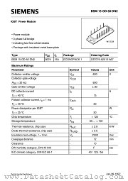 BSM15GD60DN2 datasheet pdf Siemens