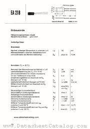 EA218 datasheet pdf Siemens