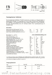 F75-34/14 datasheet pdf Siemens