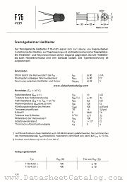 F75-41/21 datasheet pdf Siemens