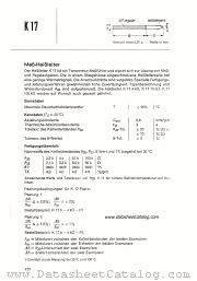 K17 datasheet pdf Siemens