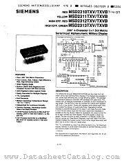 MSD2313TXV datasheet pdf Siemens