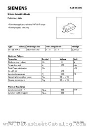 BAT68-03W datasheet pdf Siemens