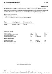 S0281 datasheet pdf Siemens