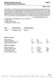 S054T datasheet pdf Siemens