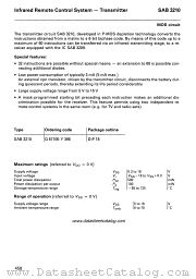 SAB3210 datasheet pdf Siemens