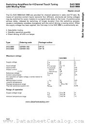 SAS5800 datasheet pdf Siemens