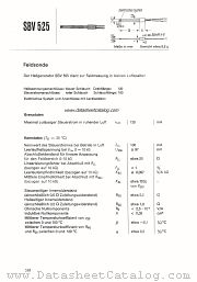 SBV525 datasheet pdf Siemens