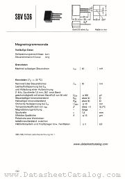 SBV536 datasheet pdf Siemens