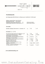 SBV552 datasheet pdf Siemens
