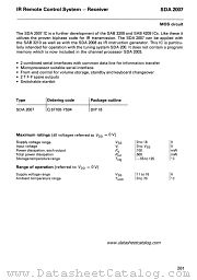 SDA2007 datasheet pdf Siemens