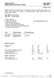 TBA1441 datasheet pdf Siemens