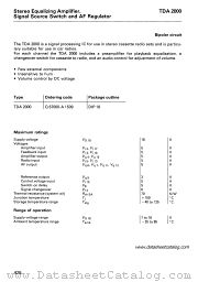 TDA2000 datasheet pdf Siemens