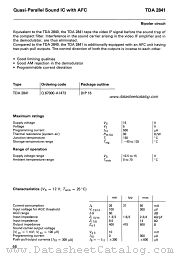 TDA2841 datasheet pdf Siemens